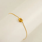Dainty Bubble Initial Bracelets