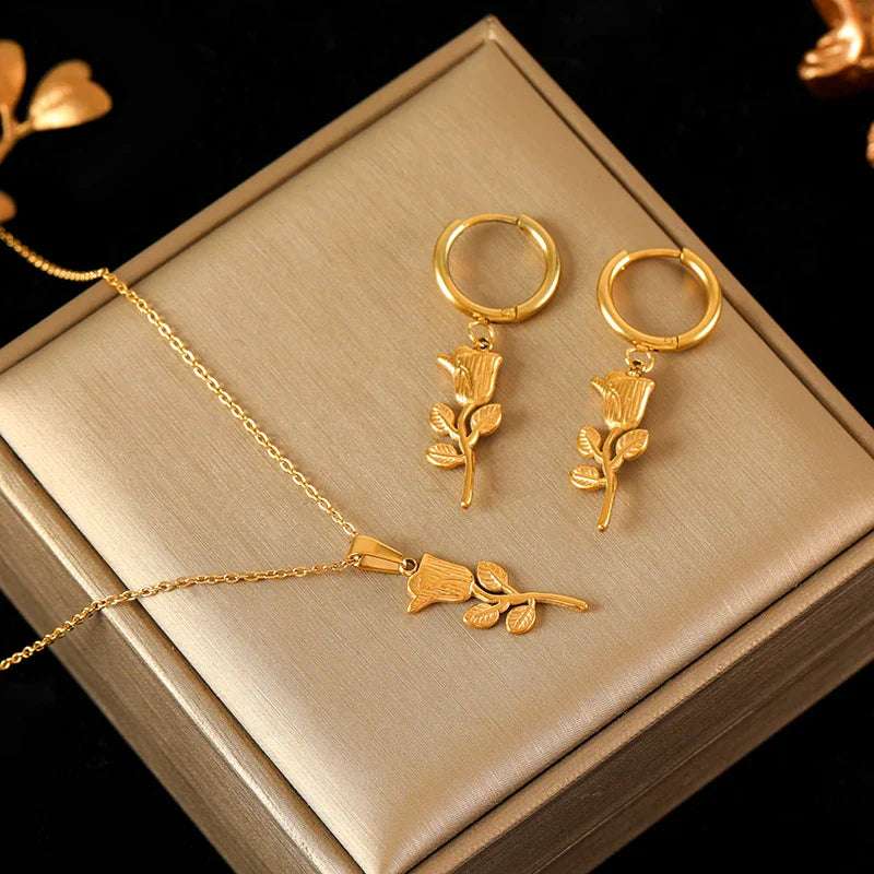 Rose Jewelry Set