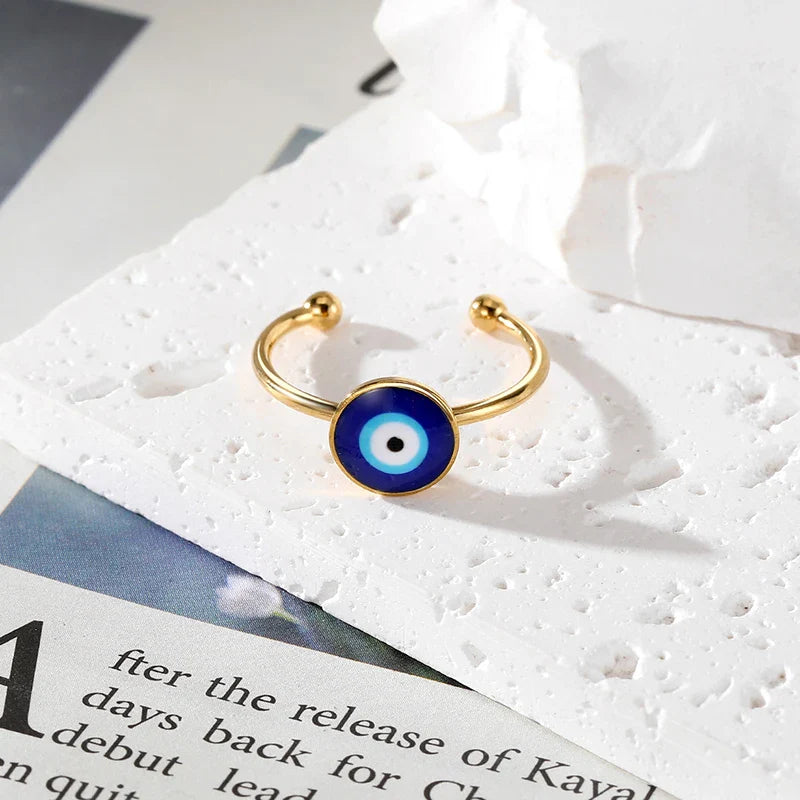 Open Evil Eye Shape Rings
