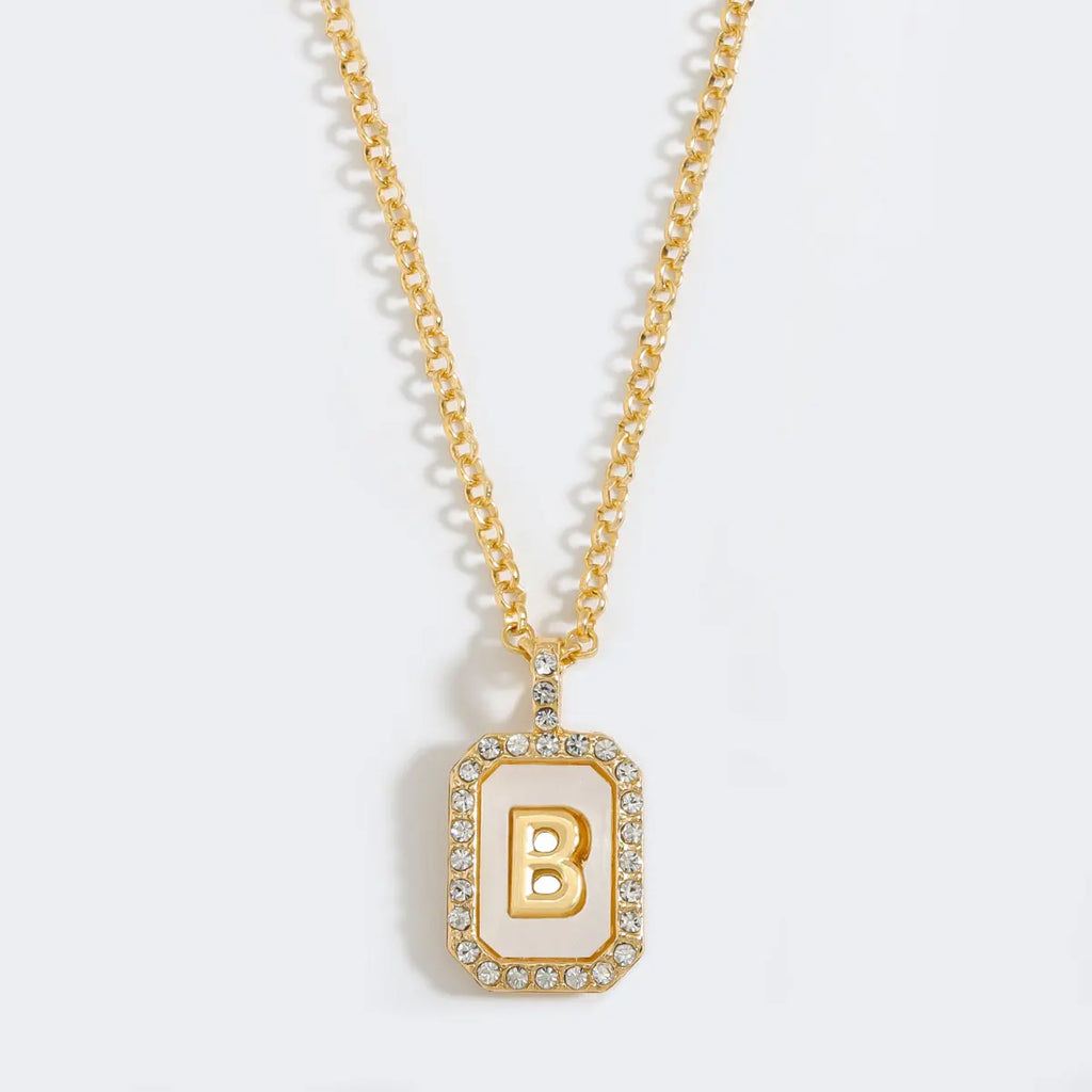 Initial Tag Necklace