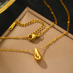 Minimal Tear Drop Necklace
