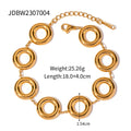 18k Circle Hoops Jewelry Set
