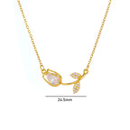 Crystal Tulip Necklace