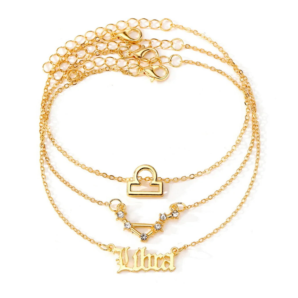 3PC Zodiac Anklets