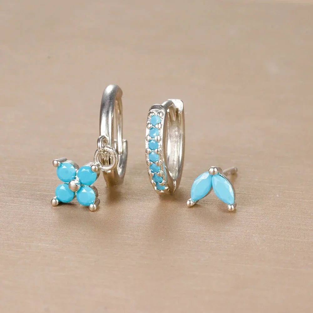 3PC Hoop Earring Set