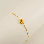 Dainty Bubble Initial Bracelets