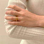 Unisex Geometric Ingot Ring