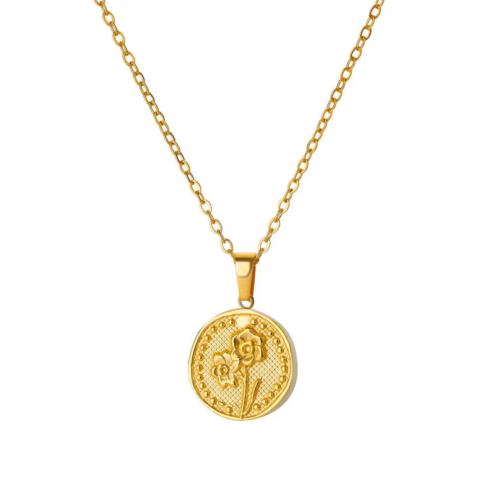Dainty Birth Flower Necklace