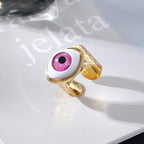 Retro Open Evil Eye Rings