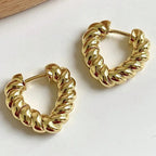 Twisted Heart Earring