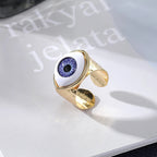 Retro Open Evil Eye Rings