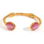 18k Irregular Stone Twig Bracelet
