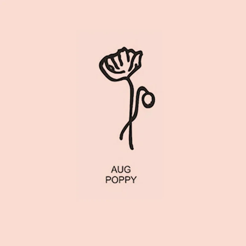 Custom Birth Flower & Name Ring