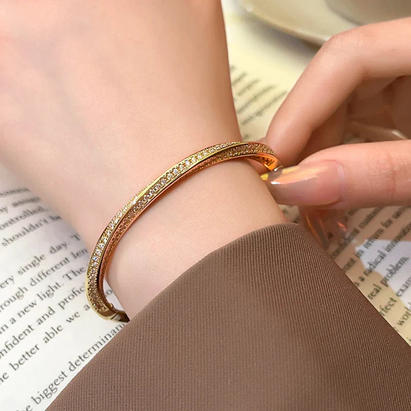 Twisted Crystal Bangle