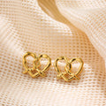 Pretzel Heart Earrings