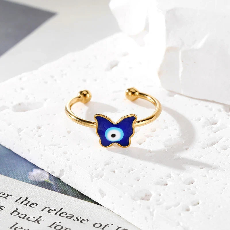 Open Evil Eye Shape Rings