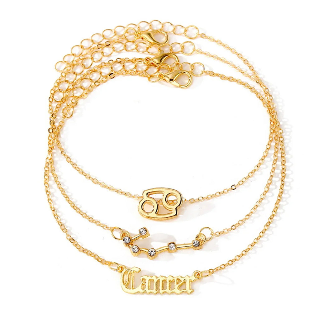 3PC Zodiac Anklets