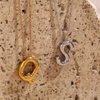 Party Balloon Initial Necklace