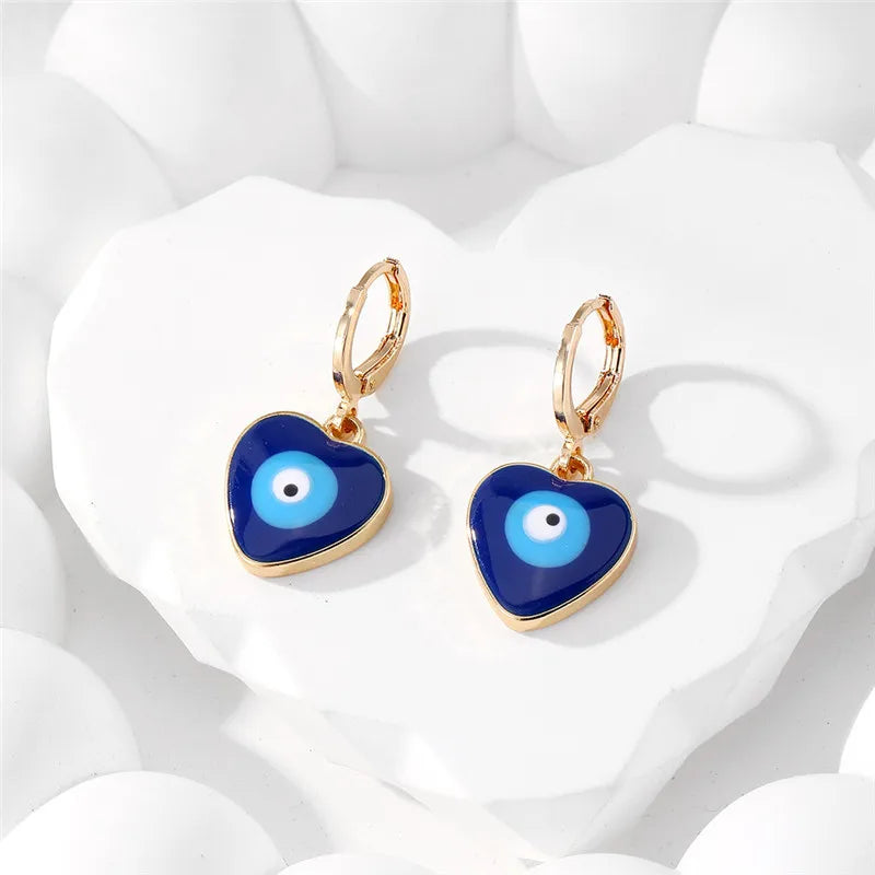 Simple Evil Eye Shape Earrings