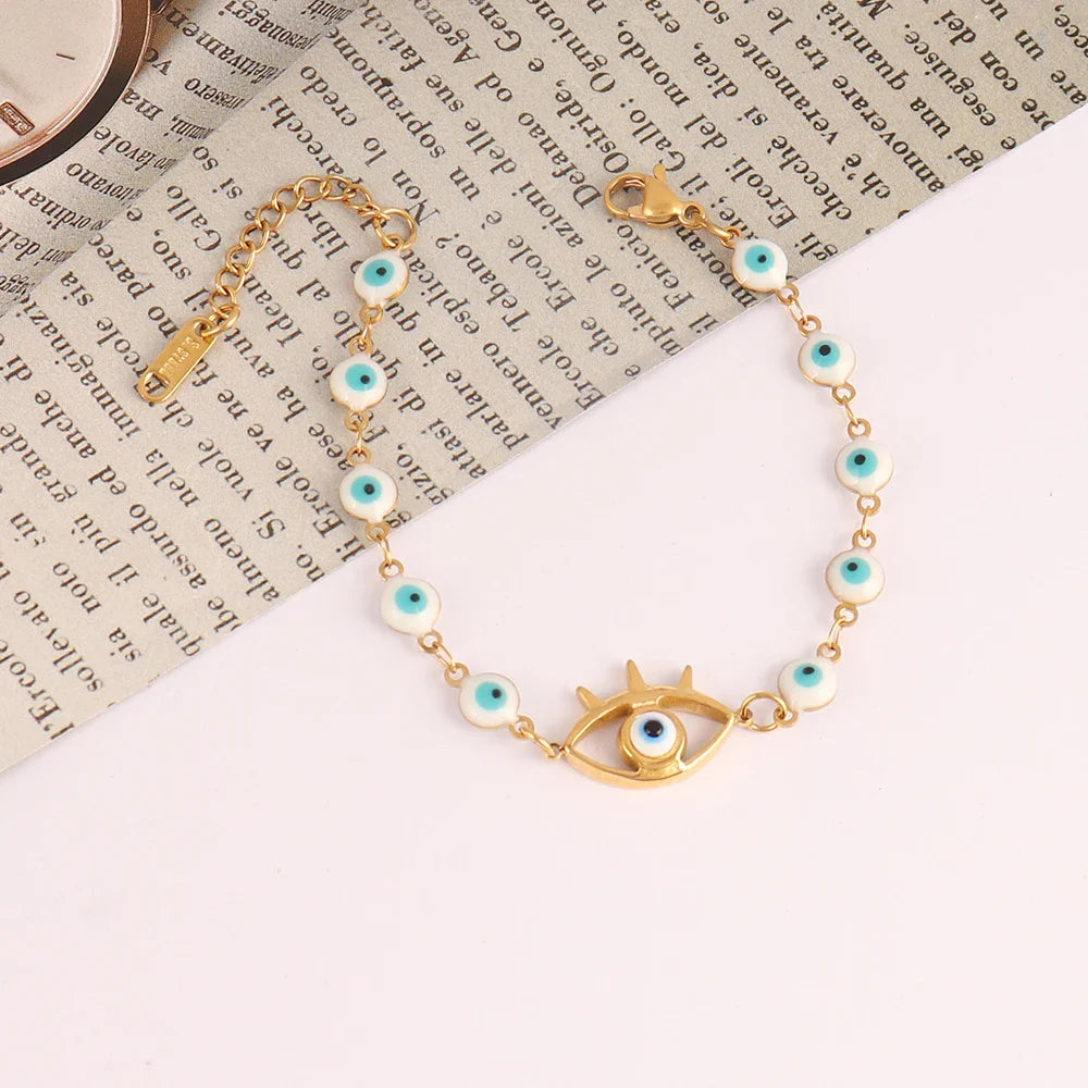 Evil Eye Beads Bracelet
