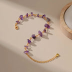 18k Purple Crystal Bracelet