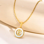 Coin Initial Necklace