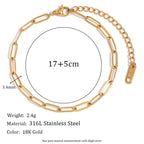 18k Modern Chain Bracelets