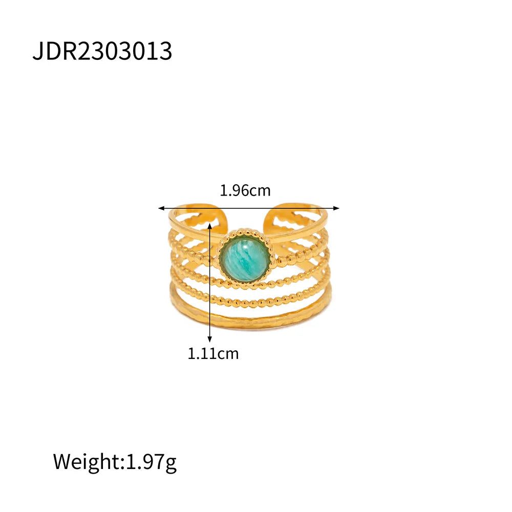 Retro Stone Rings