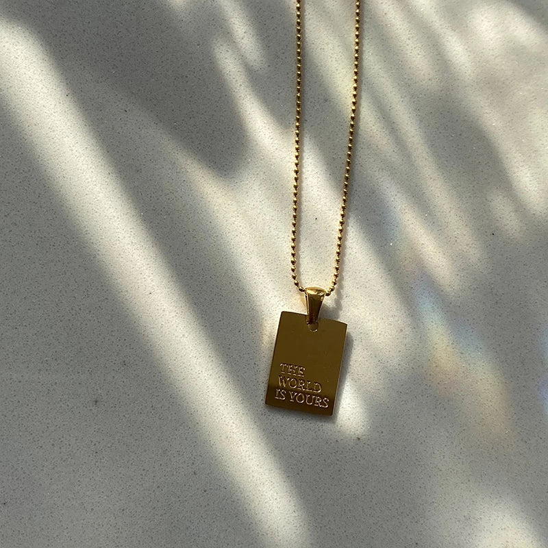 Engraved Motivational Necklaces