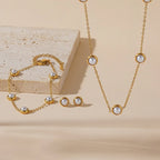 Pearl Button Jewelry Set