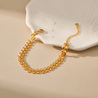 18k Leaf Bracelet