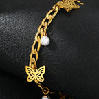 Butterfly Pearl Bracelet