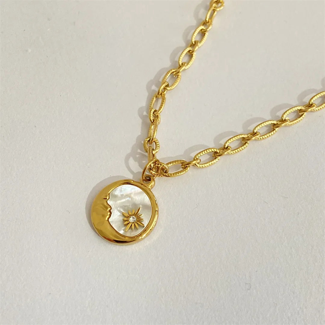 Vintage Sun & Moon Necklaces