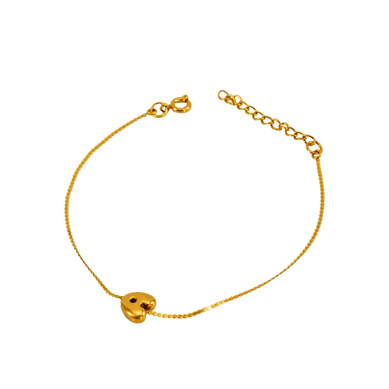 Dainty Bubble Initial Bracelets