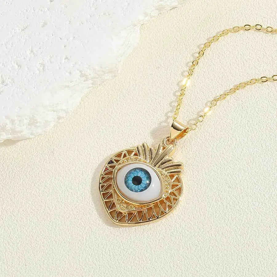 Exaggerated Evil Eye Necklaces