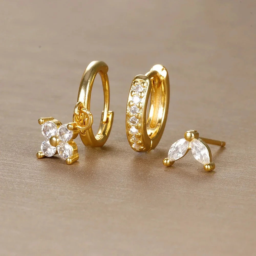 3PC Hoop Earring Set