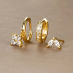 3PC Hoop Earring Set