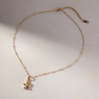 18k Dainty Boho Starfish Necklace