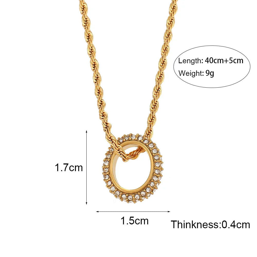 18k Crystal Hoop Jewelry Set
