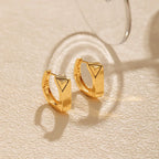 18k Minimal Block Earrings