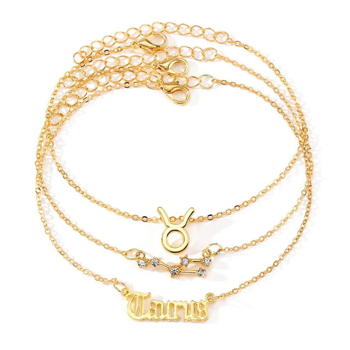 3PC Zodiac Anklets