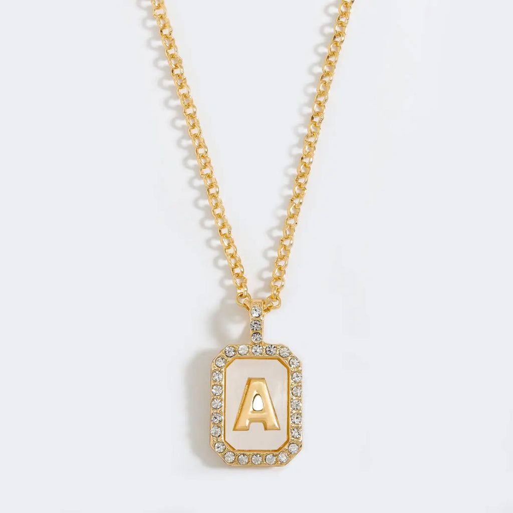 Initial Tag Necklace