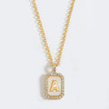 Initial Tag Necklace