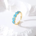 Adjustable Evil Eye Rings