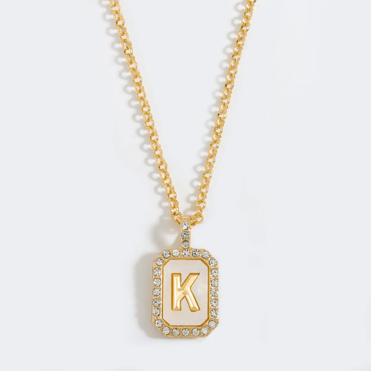 Initial Tag Necklace