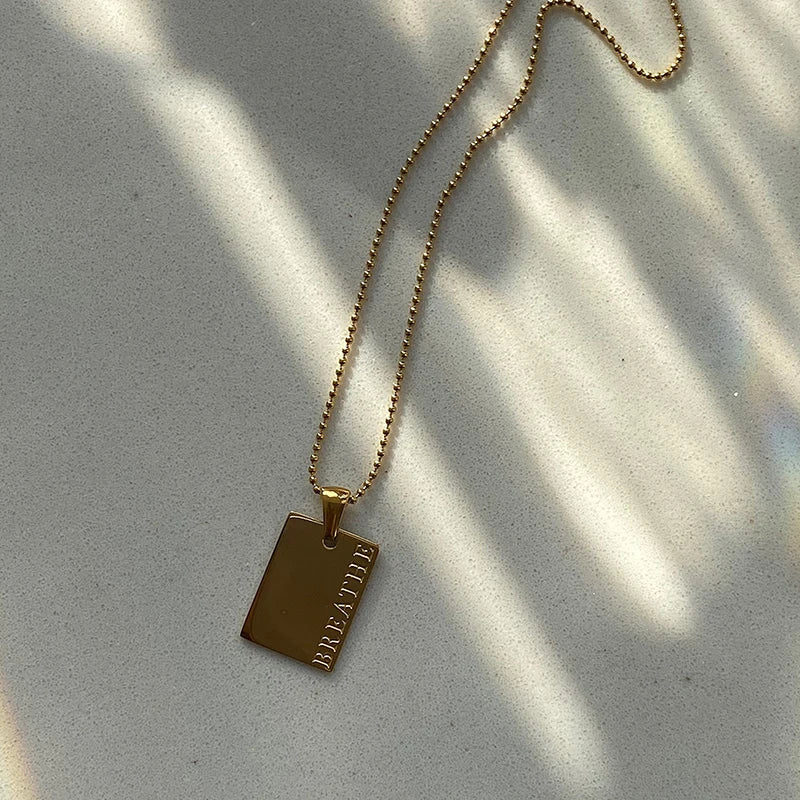 Engraved Motivational Necklaces