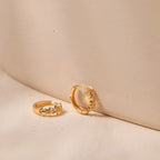 Inlaid Star Earrings