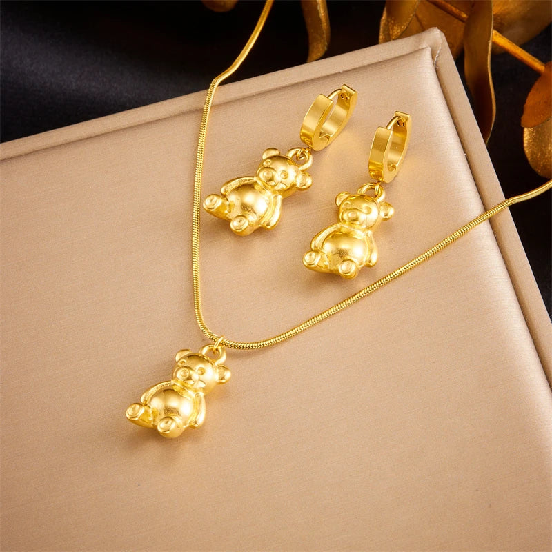 Teddy Bear Jewelry Set