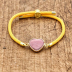 Simple Heart Stone Bracelet