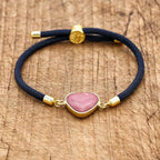 Simple Heart Stone Bracelet